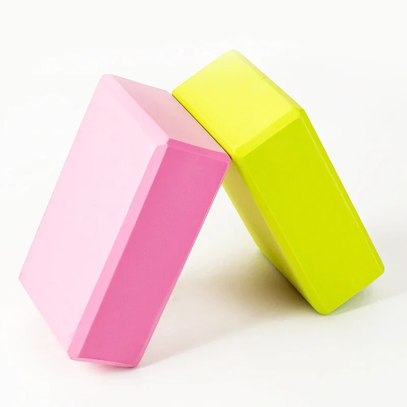 Pilates Yoga Block Exercises - 2 แพ็ค EVA โฟมโยคะบล็อก Props อิฐยิมพิลาทิสคอลัมน์กลับการออกกําลังกายเพาะกายฟิตเนสกีฬาอุปกรณ์ออกกําลังกายสําหรับ