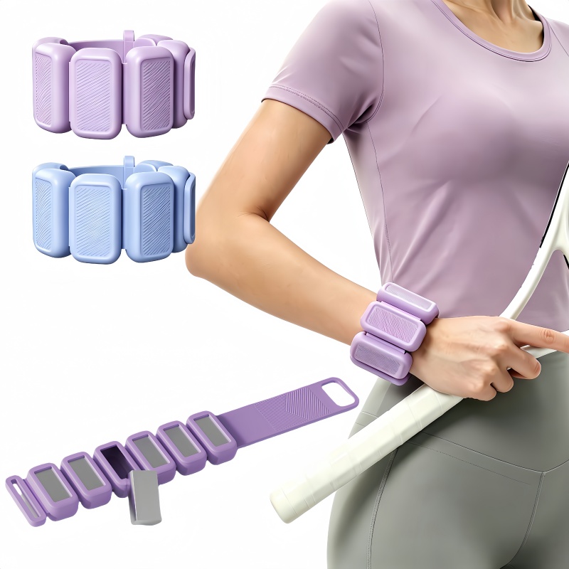 Yoga Sandbag Weight - น้ำหนักถ่วงข้อมือและข้อเท้าแบบปรับได้, ถุงทรายซิลิโคนสำหรับโยคะ, วิ่ง, พิลาทิส, ว่ายน้ำ และการฝึกออกกำลังกายสำหรับทุกเพศ