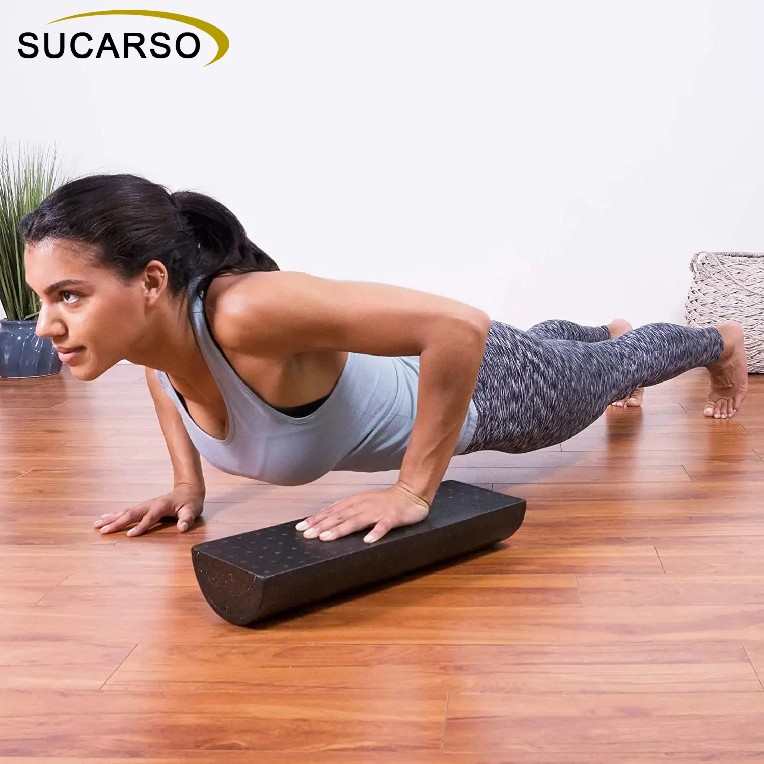 Pilates Yoga Block Exercises - โฟมโรลเลอร์แบบครึ่งวงกลมใหม่ โฟมโรลเลอร์สำหรับโยคะ พิลาทิส ฟิตเนส ออกกำลังกาย บล็อกโยคะ