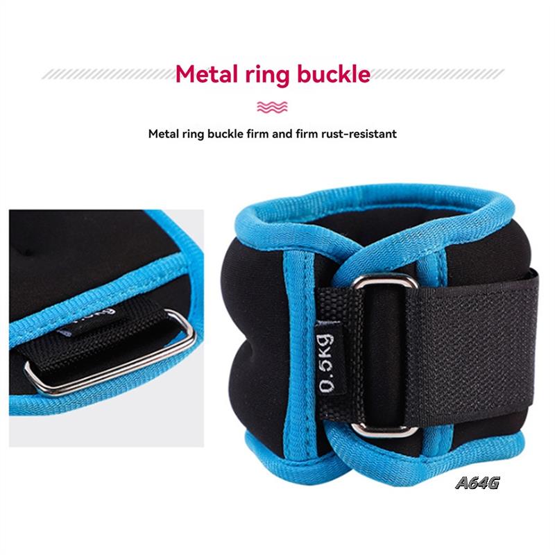 Yoga Sandbag Weight - 2PCS อุปกรณ์ฟิตเนส GYM ข้อเท้า Sandbag D-แหวนปรับน้ําหนักข้อเท้าสําหรับเต้นรําขา