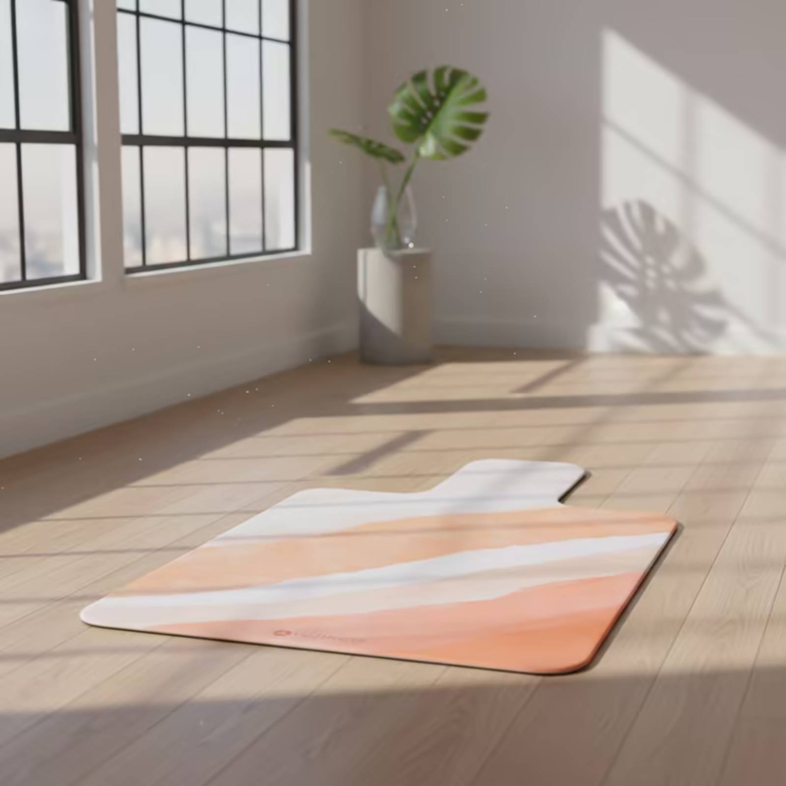Pilates & Yoga Unleashed International Academy Yonkers - เสื่อออกกำลังกาย เสื่อพิลาทิสแบบหนังกลับ กันลื่น บุนวม สำหรับใช้ในสตูดิโอ ออกกำลังกายที่บ้าน