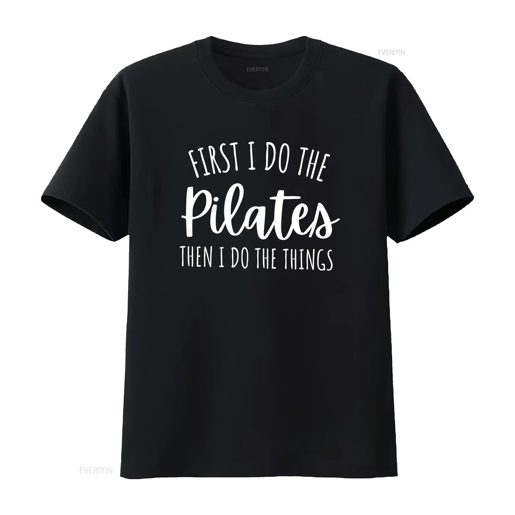 Pilates Yoga Instructor - เสื้อยืด First I Do Pilates Then