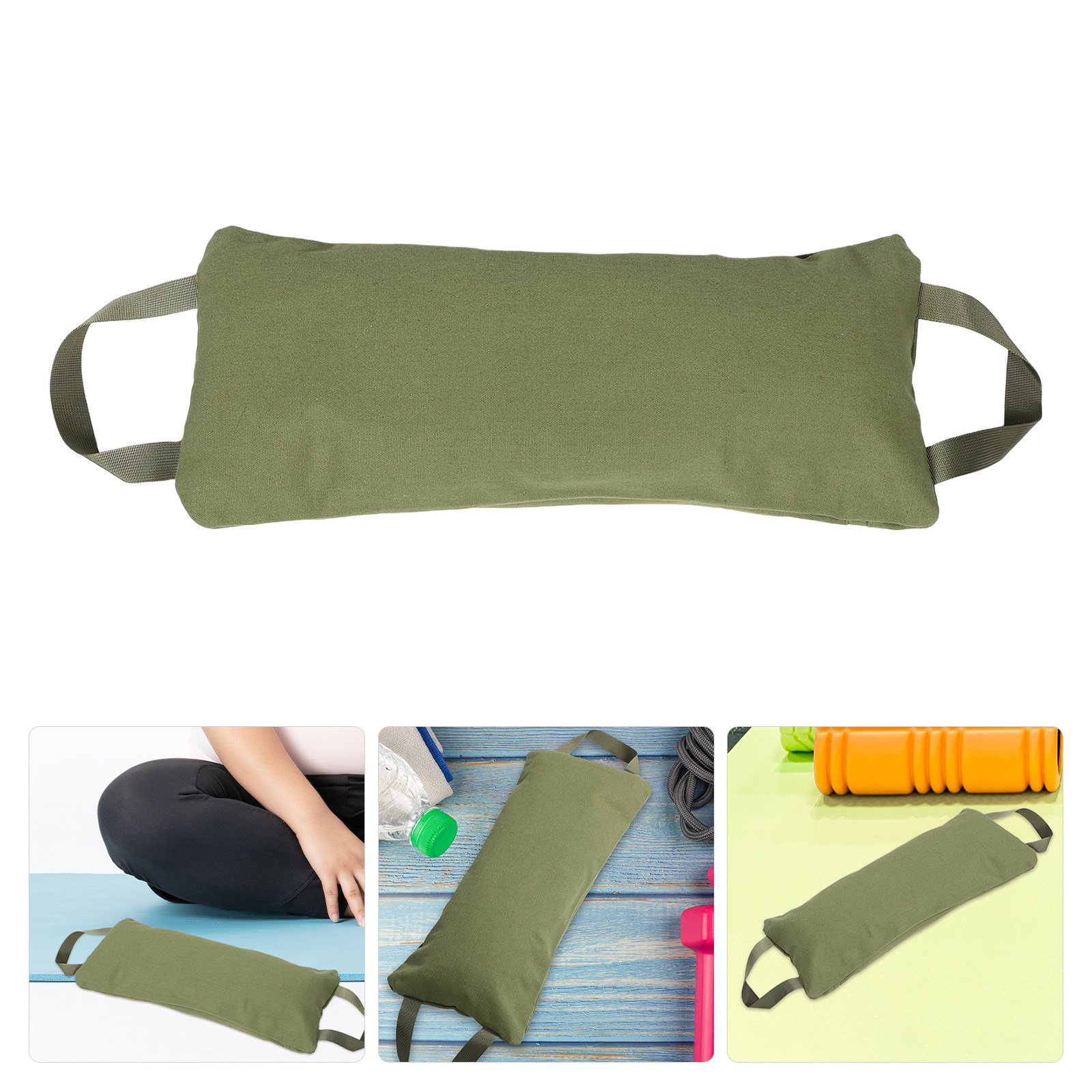 Yoga Sandbag Weight - กระสอบทรายผ้าแคนวาสแบบใช้ซ้ำได้ ทนทานสูง ไม่มีไส้ สำหรับยกน้ำหนัก ออกกำลังกายด้วยกระสอบทราย โยคะ