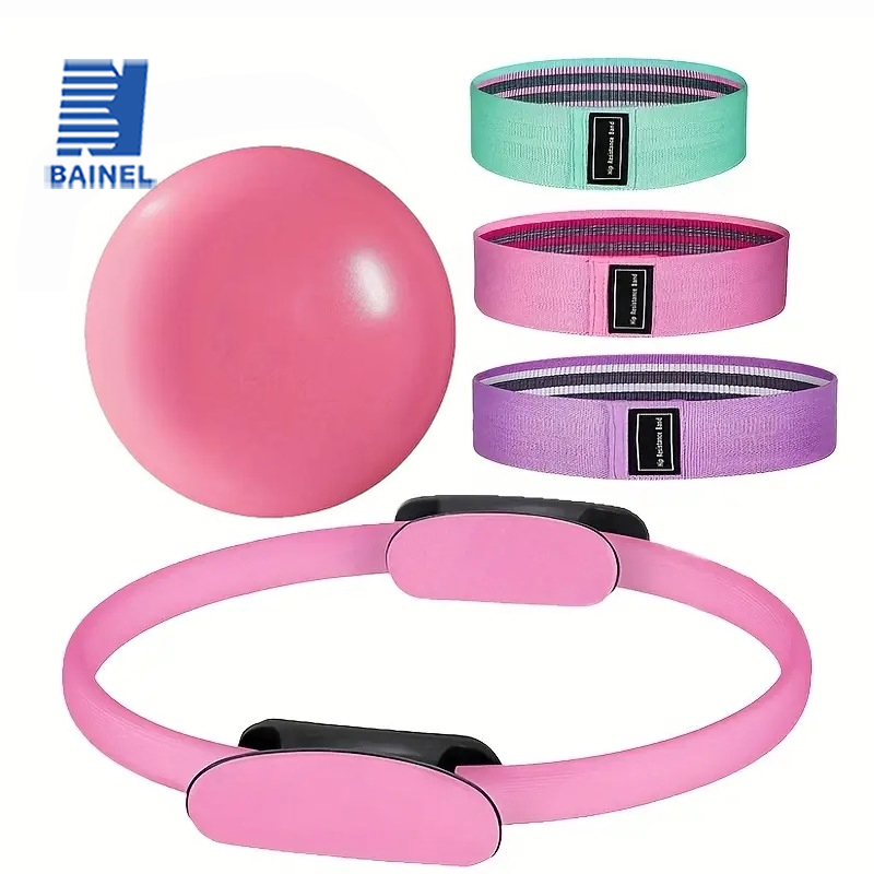 Pilates Yoga Ball Exercises - ชุดอุปกรณ์พิลาทิส 5 ชิ้น - อุปกรณ์ฟิตเนสแบบโมโนโครม PP