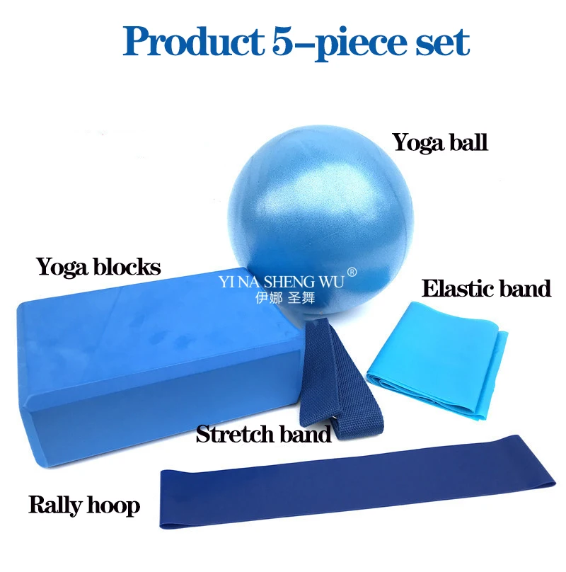ชุดเริ่มต้นโยคะ 5 ชิ้นชุดอุปกร - Pilates Yoga Block Exercises บทวิจารณ์และราคา