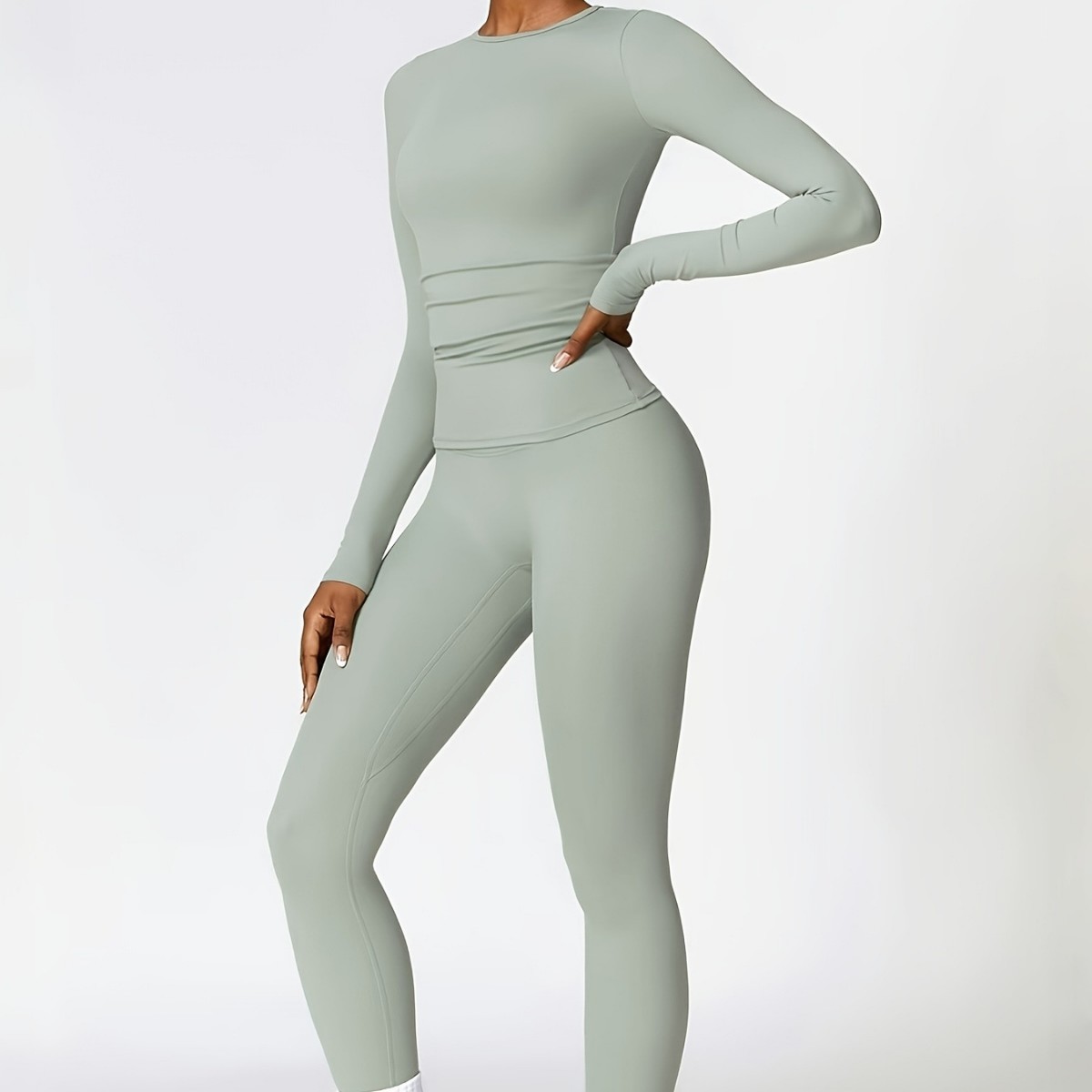 ชุดโยคะรัดรูป แขนยาว สำหรับวิ่ - Pilates & Yoga Unleashed International Academy Yonkers บทวิจารณ์และราคา