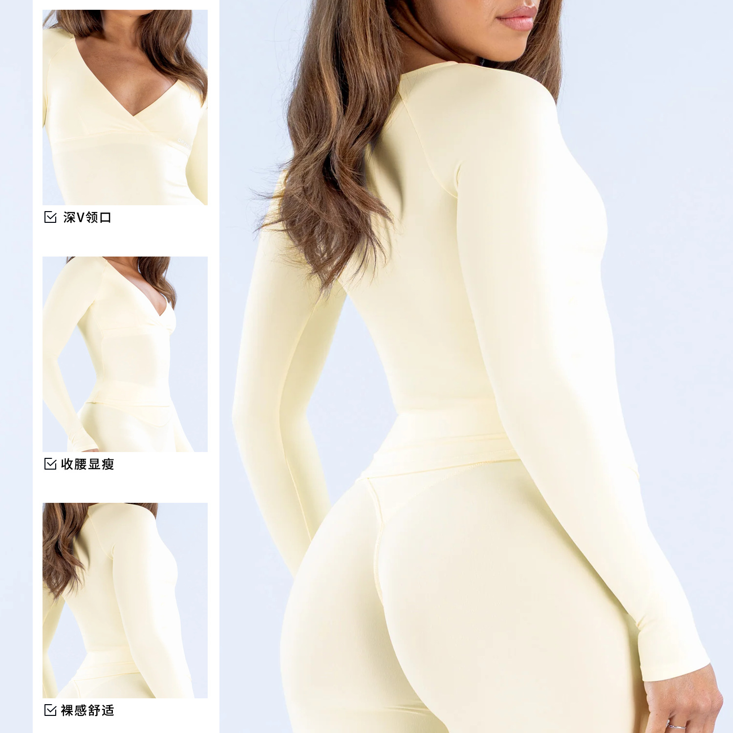 เสื้อแขนยาวคอวีสำหรับผู้หญิง ผ - Pilates Yoga Wrap Top บทวิจารณ์และราคา