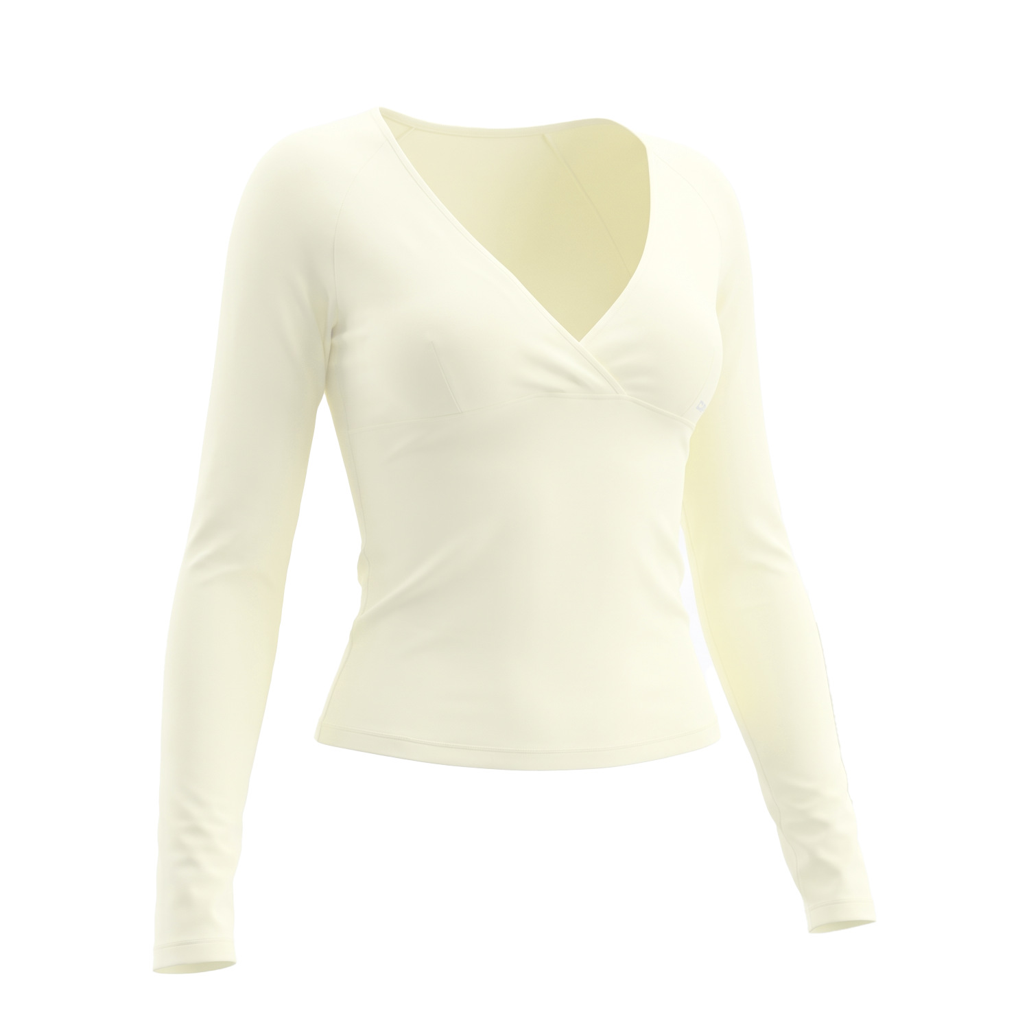 เสื้อแขนยาวคอวีสำหรับผู้หญิง ผ - Pilates Yoga Wrap Top บทวิจารณ์และราคา