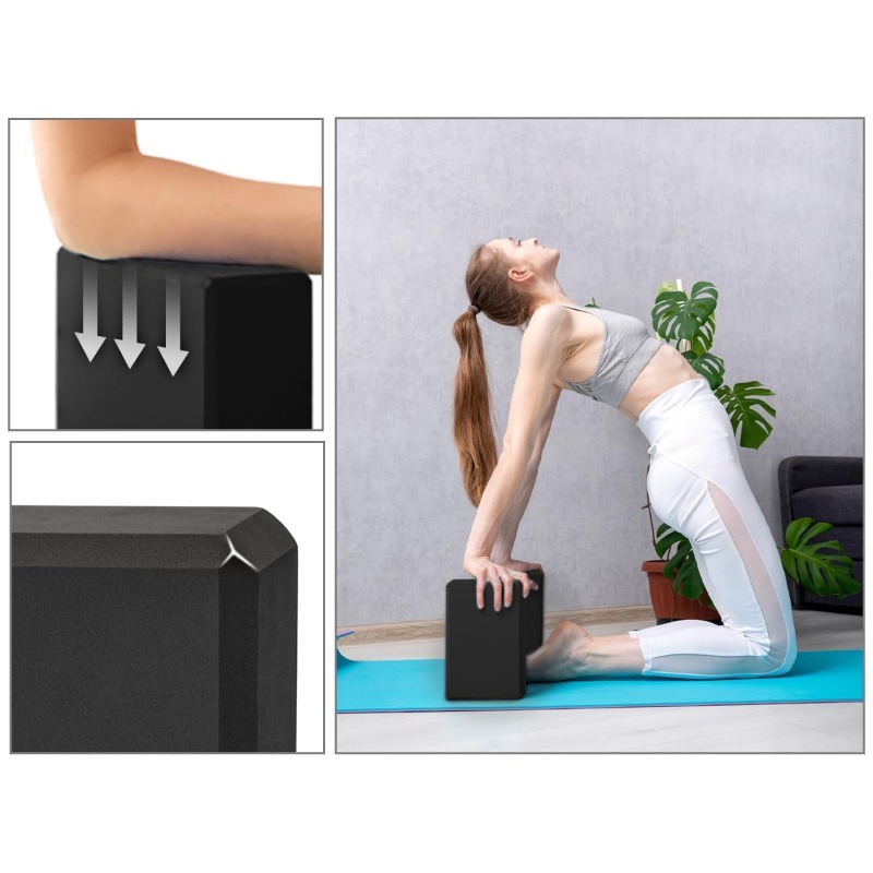 1 คู่สำหรับอุปกรณ์กีฬาออกกำลัง - Pilates Yoga Block Exercises บทวิจารณ์และราคา