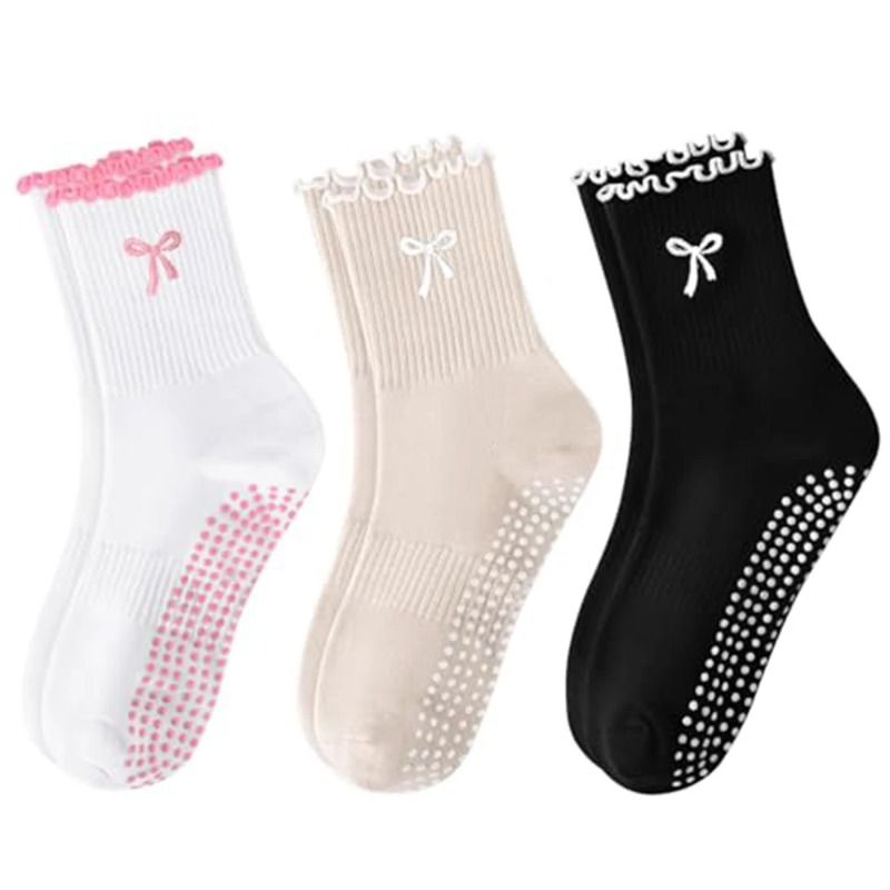 ถุงเท้าโยคะมืออาชีพ สายรัดผ้าฝ - Pilates & Yoga Vertebrasana บทวิจารณ์และราคา