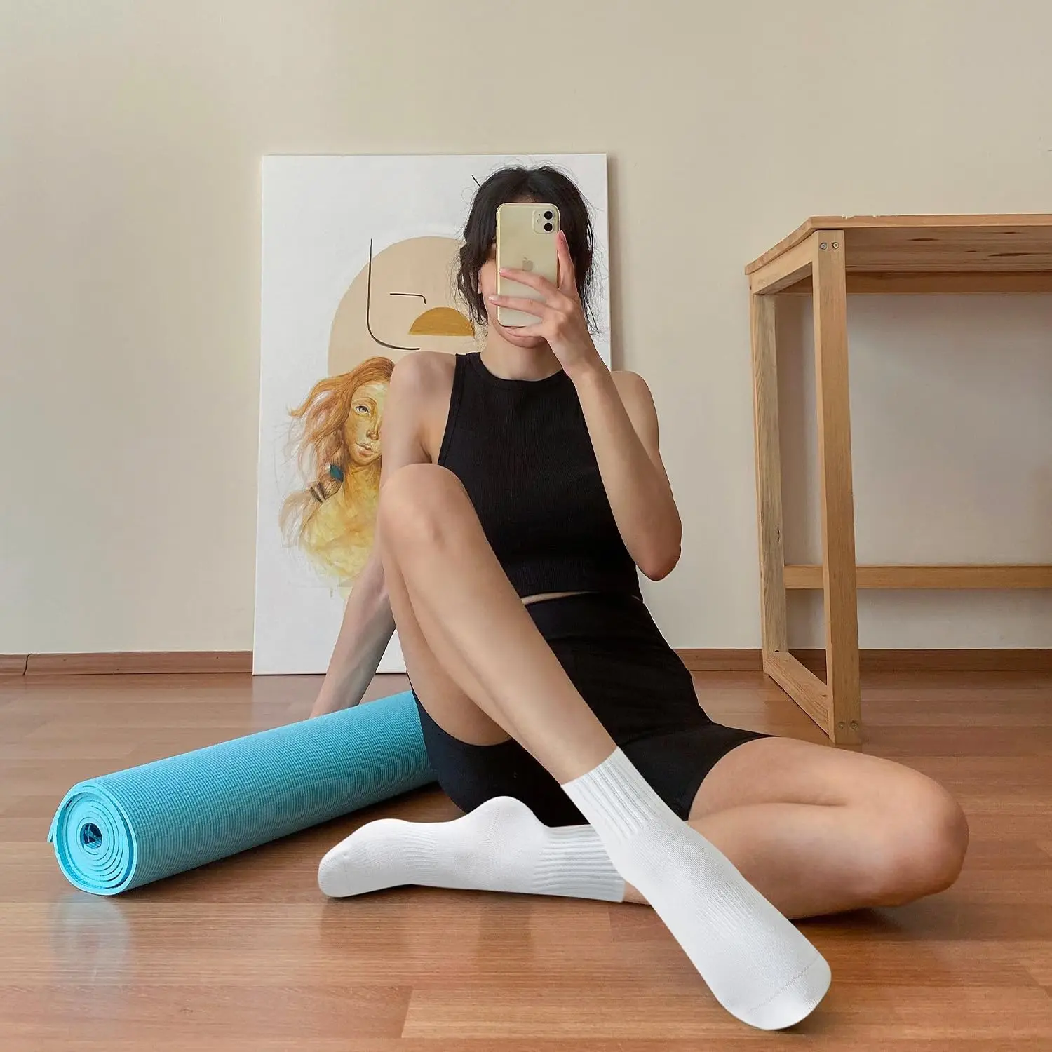 ถุงเท้าโยคะสำหรับผู้หญิง 4 คู่ - Pilates & Yoga Unleashed International Academy Yonkers บทวิจารณ์และราคา