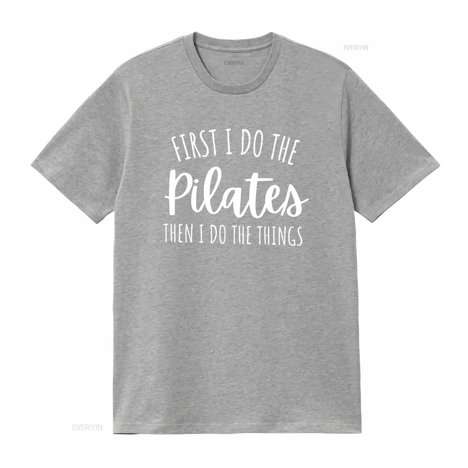 เสื้อยืด First I Do Pilates Th - Pilates Yoga Instructor บทวิจารณ์และราคา