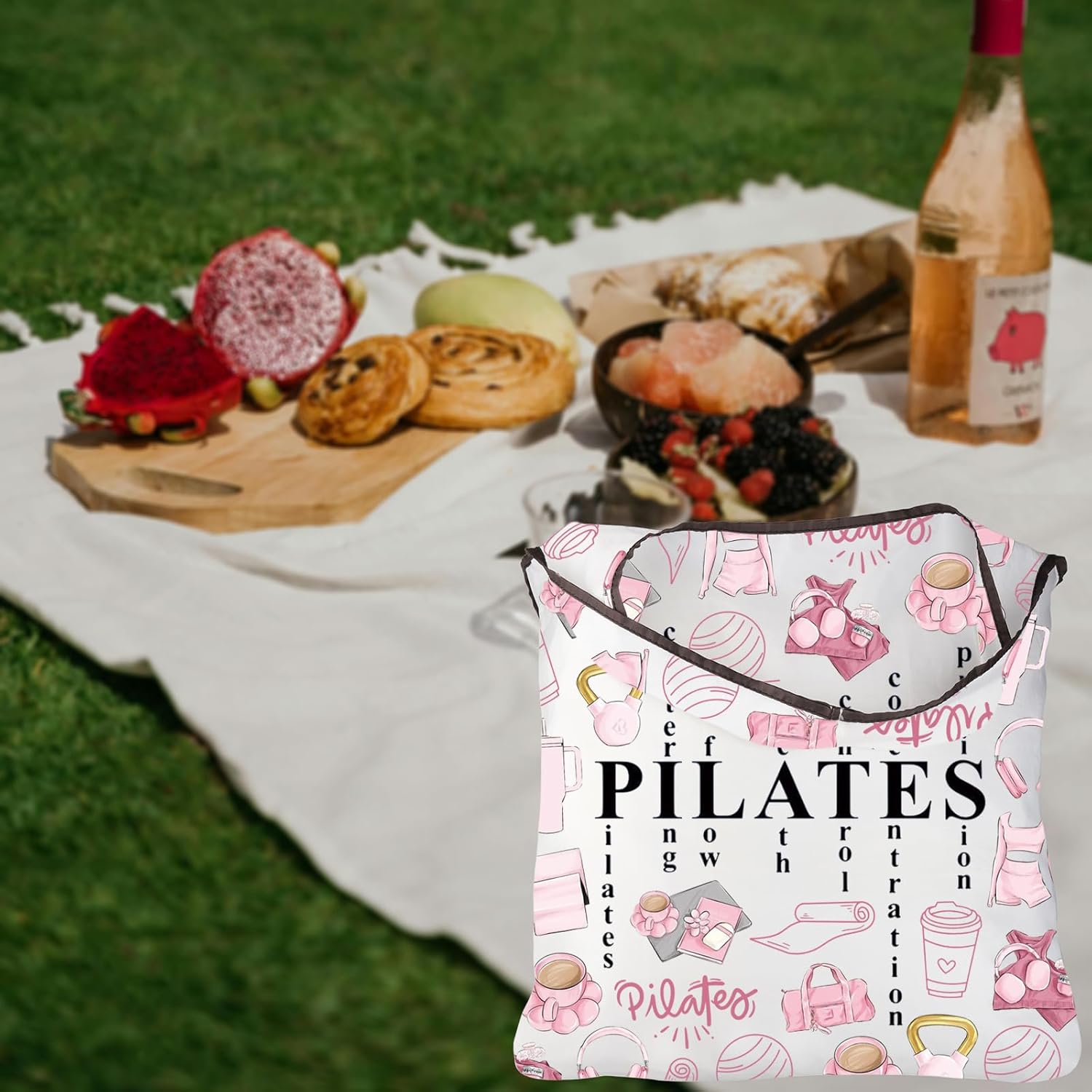 กระเป๋าโท้ทพิลาทิสสีชมพู ของขว - Pilates Yoga Instructor บทวิจารณ์และราคา