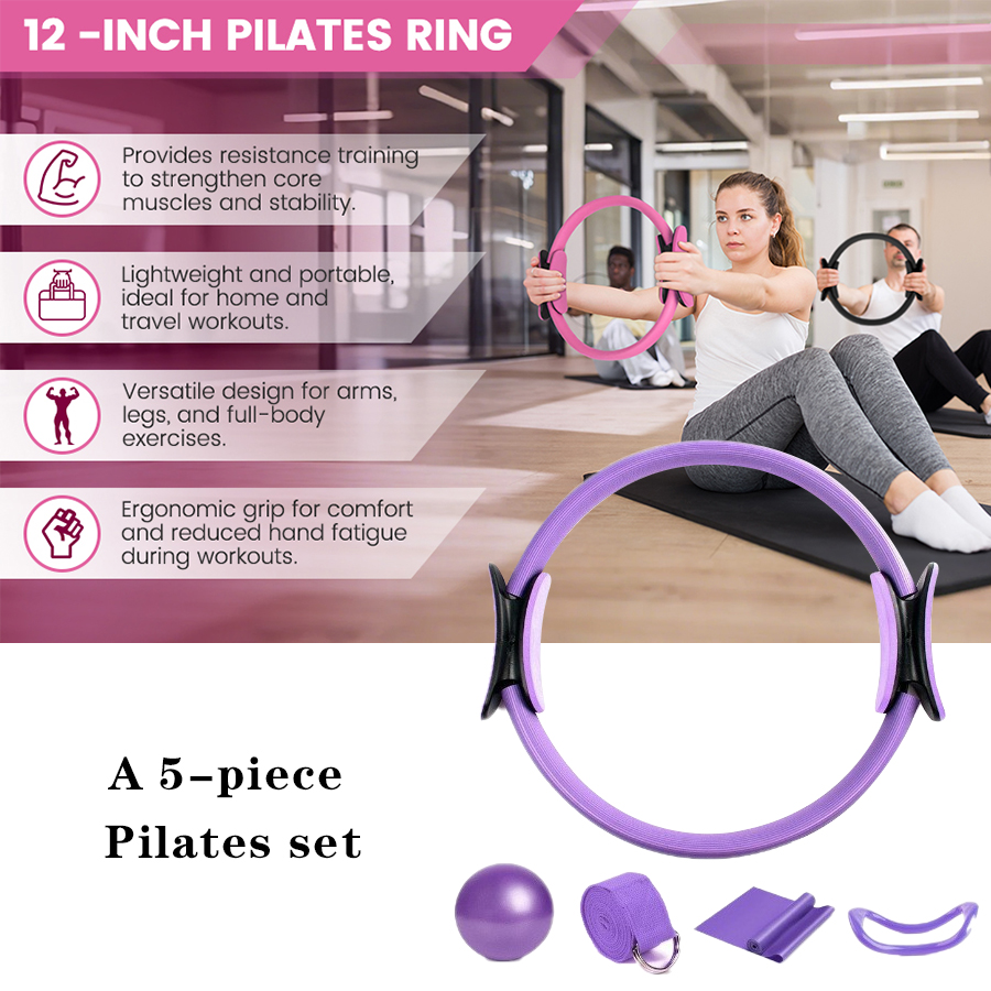 ชุดอุปกรณ์ออกกำลังกายที่บ้าน 5 - Pilates Yoga Ball Exercises บทวิจารณ์และราคา