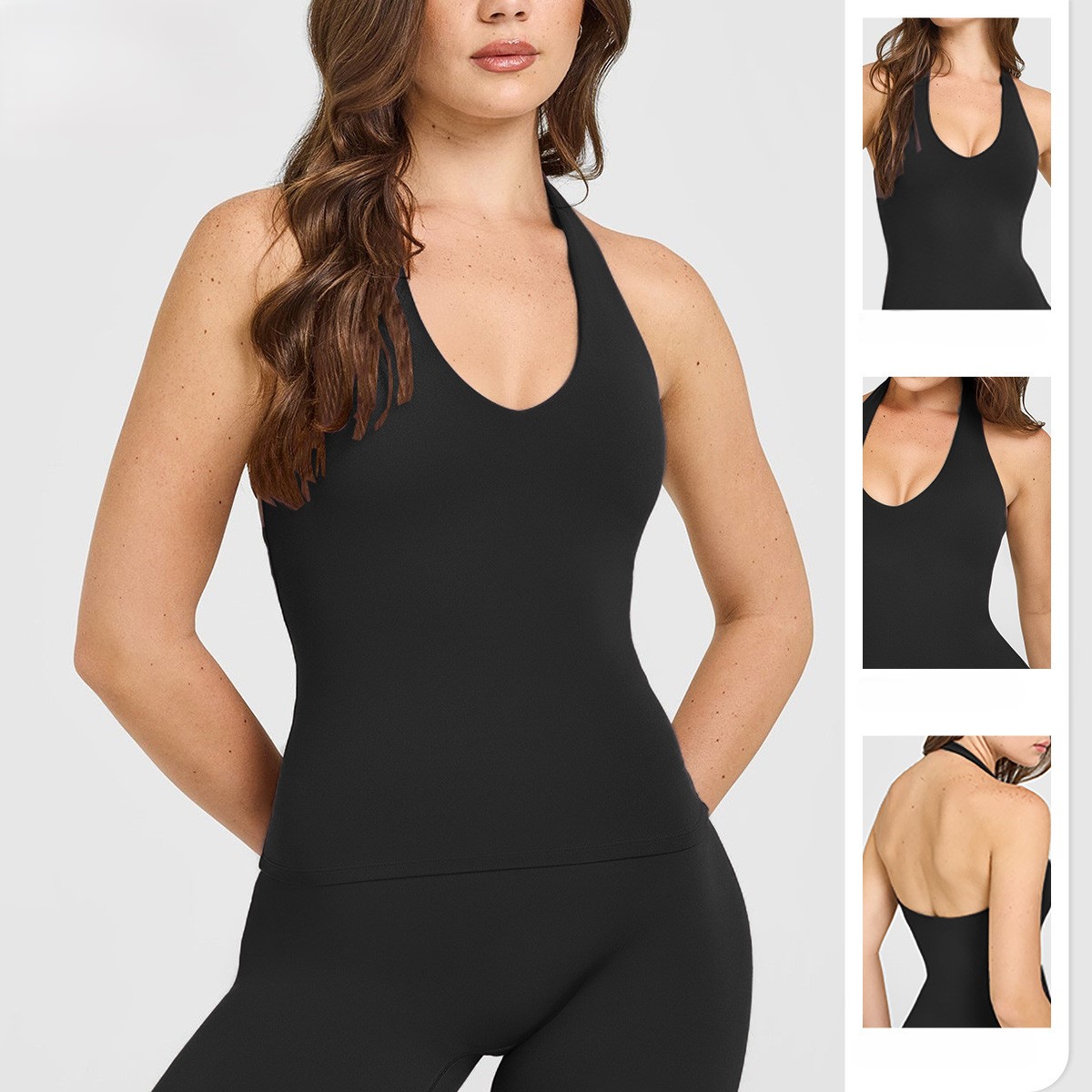 เสื้อชั้นในโยคะแบบผูกคอ ไร้โคร - Pilates Yoga Wrap Top บทวิจารณ์และราคา