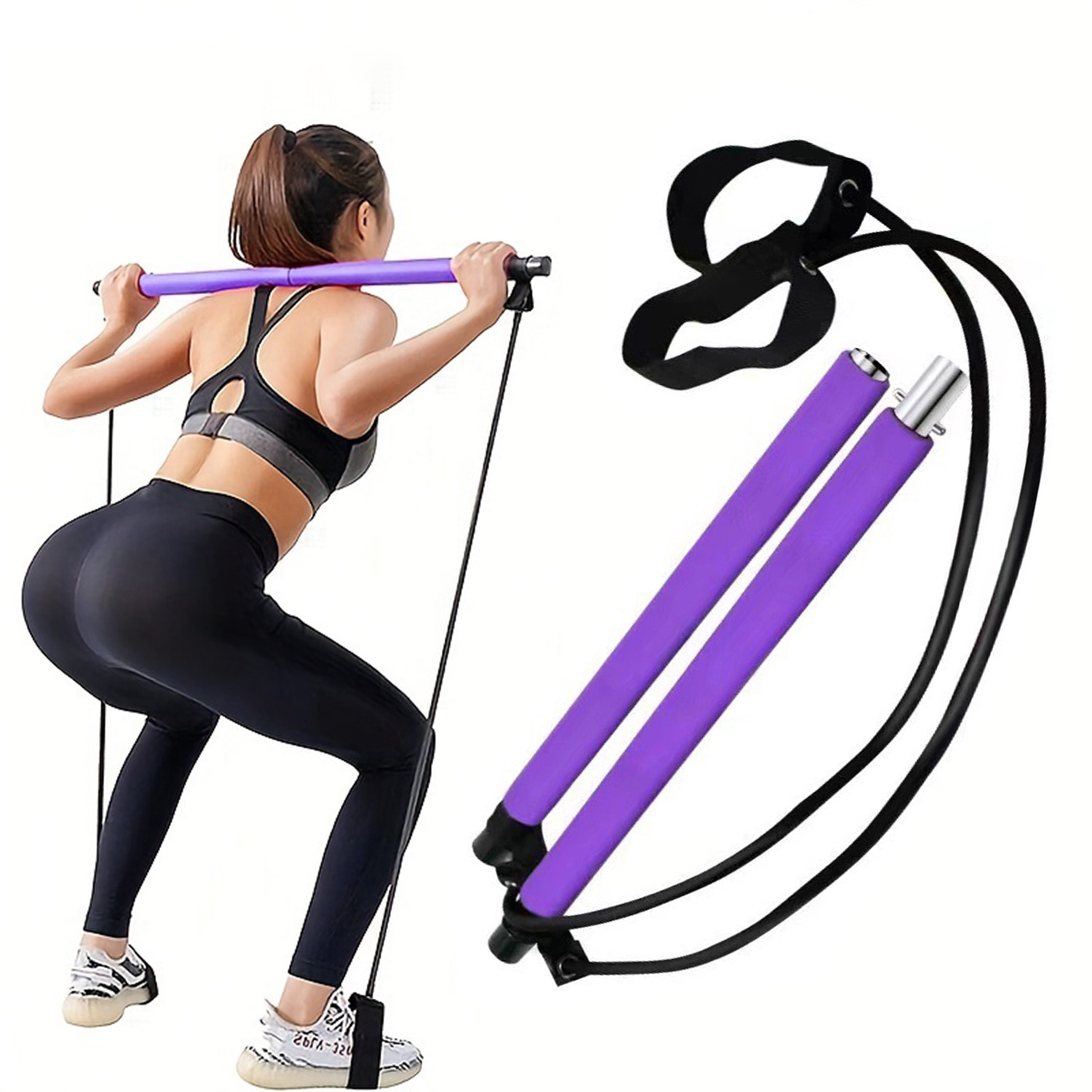 7 ชิ้นแบบพกพาโยคะพิลาทิสบาร์ติ - Pilates Yoga Tone บทวิจารณ์และราคา