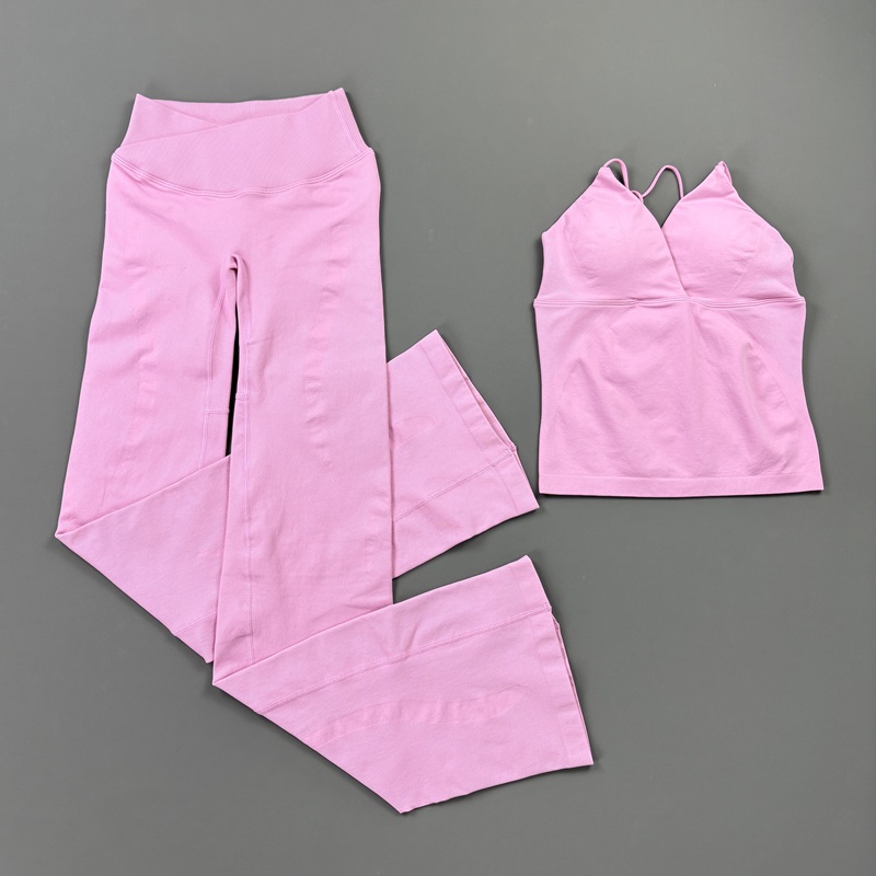 ชุดโยคะออกกำลังกายไร้รอยต่อสำห - Pilates Yoga Wrap Top บทวิจารณ์และราคา